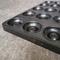20 moldes geométricos do bolo do silicone de aço de alumínio da cavidade
