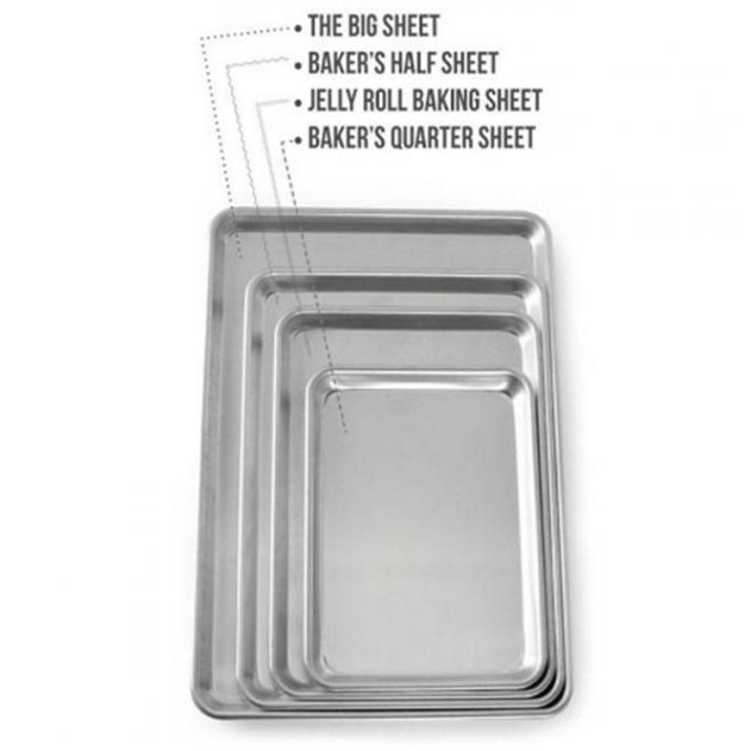 Rk Bakeware China-18X26 Inch 600X400 Aluminum Bread Sheet Baking Pan