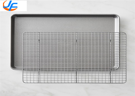 RK Bakeware China Alumínio bandeja de assar com fio de resfriamento
