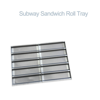 Rk Bakeware China Foodservice Custom Glazed Alumínio Subway Sub Roll Sandwich Tray