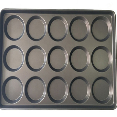 RK Bakeware China Foodservice NSF Glaze Nonstick 4,5 polegadas e 5 polegadas Hamburger Bun Baking Tray