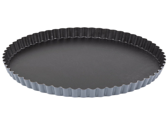 RK Bakeware China-Mackies Fluted Nonstick Quiche Pan com fundo removível