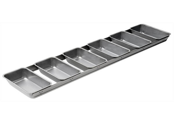 RK Bakeware China Foodservice NSF 6 Strap Panelas de pão de alumínio vidradas Panelas de pão de aço aluminizado