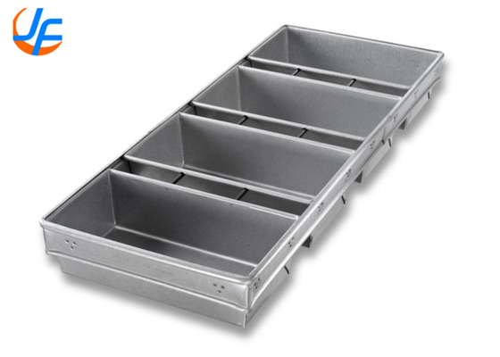 RK Bakeware China-Chicago Metallic 4 Correias Open Top Pullman Pan de Pão Glazado Para Padarias Por Varejo