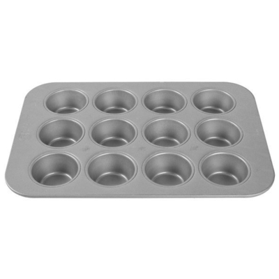 Rk Bakeware China-42754 12 xícaras de aço aluminizado esmaltado Mini Crown Muffin Pan/ Cruffin Pan/ Bandeja Cruffin