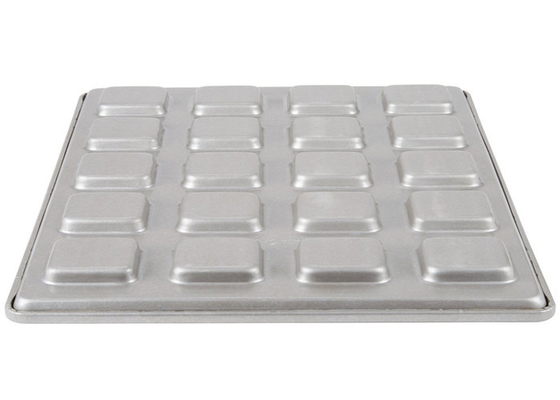 RK Bakeware China Foodservice NSF Custom 22 Quadrado Ciabatta Roll Pan Baking Tray- Banda em Rim