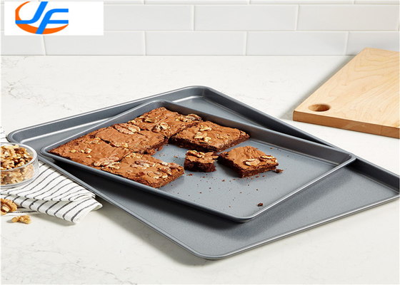 RK Bakeware China 16 Gauge 1.2mm Alumínio Pan de folha não pegajosa / bandeja de cozimento não pegajosa bandeja de cozimento plana