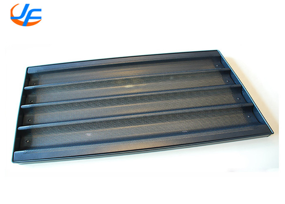 RK Bakeware China Foodservice 5 linhas Alumínio Nonstick Perforado Baguette Tray