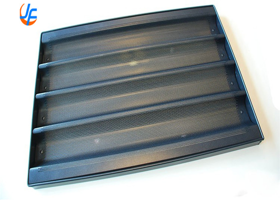 RK Bakeware China Foodservice 5 linhas Alumínio Nonstick Perforado Baguette Tray