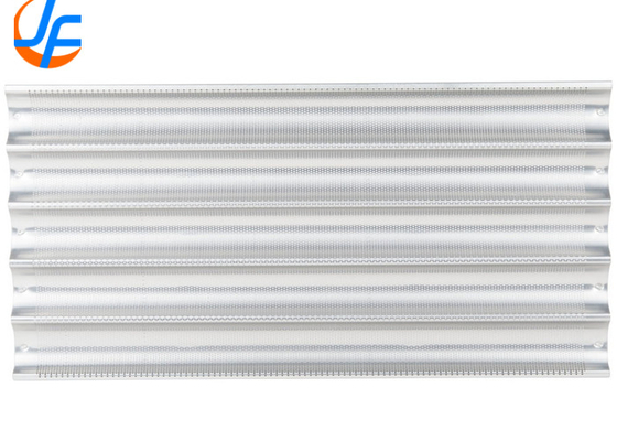 RK Bakeware China Nonstick Alumínio Baguette bandejas de panificação de pão francês perfurado
