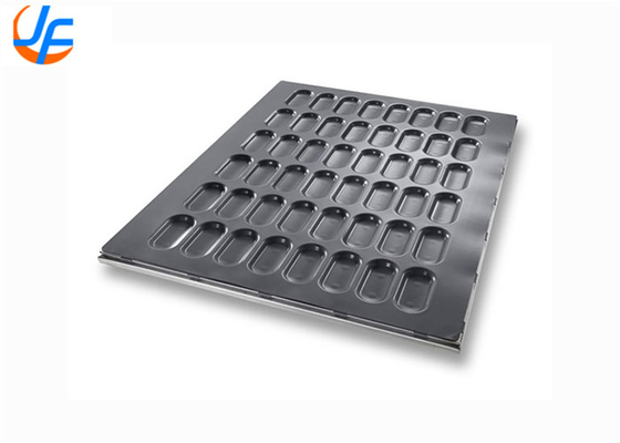 RK Bakeware China Foodservice 49015 Chicago Metallic Glazed Aluminized Steel Full Size Sub Sandwich Bun Baking Tray