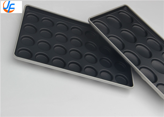 RK Bakeware China Foodservice 42425 Glaciado Aço Aluminizado 15 Molde 3,42 oz. Hamburguês Buns Tray Muffin Top Cookie Pa