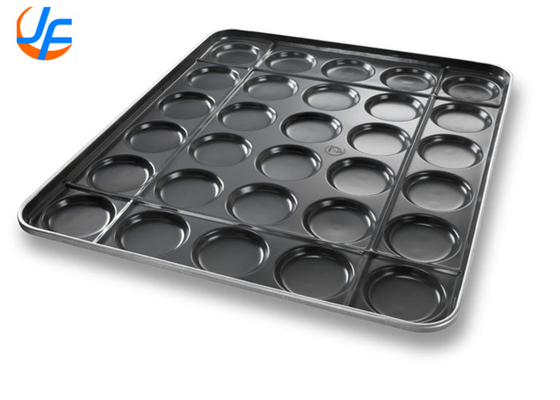 RK Bakeware China Foodservice15 Cavidade Aluminizado Hamburguês Buns Baking Tray Telefone vidrado