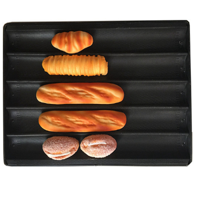 RK Bakeware China Foodservice NSF Baguete de Alumínio Perforado French Bread Baking Muold