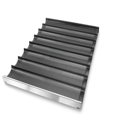 RK Bakeware China Foodservice NSF Durashield Coating16 Channel Bandeja para assar baguete industrial