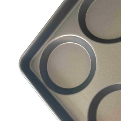 RK Bakeware China Foodservice NSF Glaze Nonstick 4,5 polegadas e 5 polegadas Hamburger Bun Baking Tray