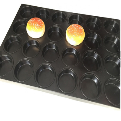 RK Bakeware China Foodservice NSF Glaze Nonstick 4,5 polegadas e 5 polegadas Hamburger Bun Baking Tray