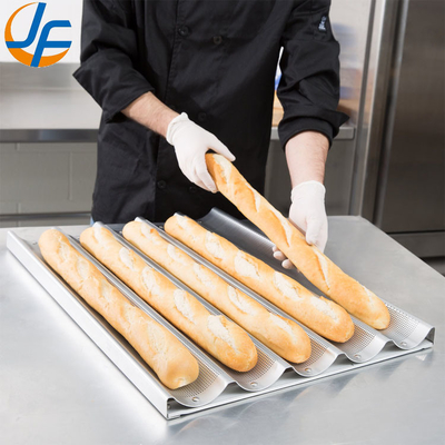RK Bakeware China Foodservice NSF 10 Slots Glaze Alumínio Baguette bandeja de cozimento