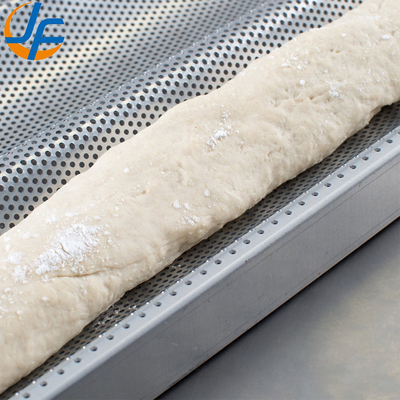 RK Bakeware China Foodservice NSF 10 Slots Glaze Alumínio Baguette bandeja de cozimento
