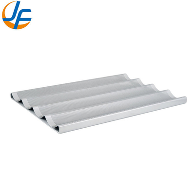 Rk Bakeware China Alumínio 5 Loaf Baguette Tray / Pan de Pão Francês