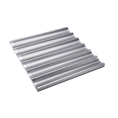 Rk Bakeware China Alumínio 5 Loaf Baguette Tray / Pan de Pão Francês