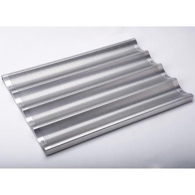 Rk Bakeware China Alumínio 5 Loaf Baguette Tray / Pan de Pão Francês