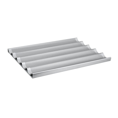 Rk Bakeware China Alumínio 5 Loaf Baguette Tray / Pan de Pão Francês