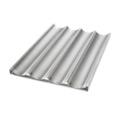 Rk Bakeware China Alumínio 5 Loaf Baguette Tray / Pan de Pão Francês