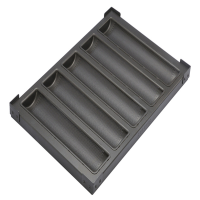 Rk Bakeware China-5 Flauta 600X400 Nonstick Alumínio Baguette bandeja de cozimento