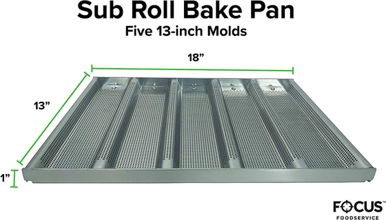 RK Bakeware China Foodservice NSF 49015 Esmalte Alumínio Sub Sanduíche Rolo Bandeja Assadeira