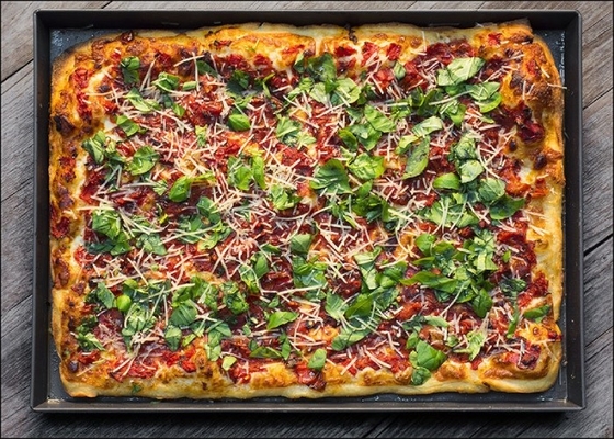 RK Bakeware China-Pizza Hut Hard Anodize Alumínio Detroit Pizza Pans