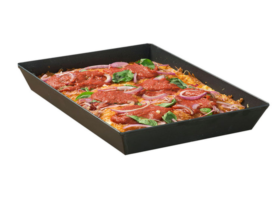 RK Bakeware China Foodservice NSF Commercial Hard Coat Alumínio Pizza Pan / Detroit Pizza Pans 8&quot; X 10&quot; X 2.38&quot;