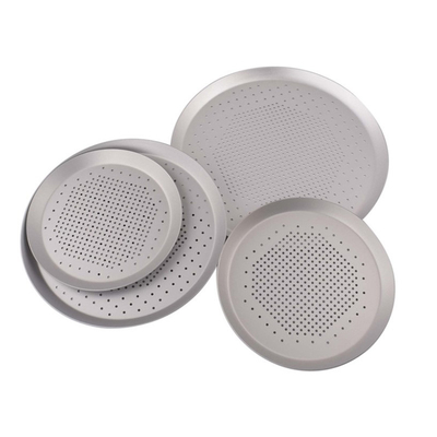 RK Bakeware China Anodo duro perfurado de crosta fina Pão de pizza para pizzaria
