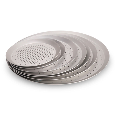 RK Bakeware China Anodo duro perfurado de crosta fina Pão de pizza para pizzaria