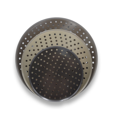 RK Bakeware China Foodservice NSF Commercial Perforado Alumínio Pizza Disco Pan Camisa dura