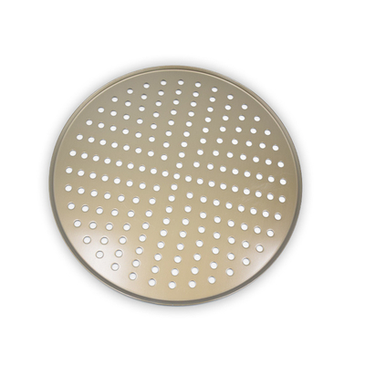 RK Bakeware China Foodservice NSF Commercial Perforado Alumínio Pizza Disco Pan Camisa dura