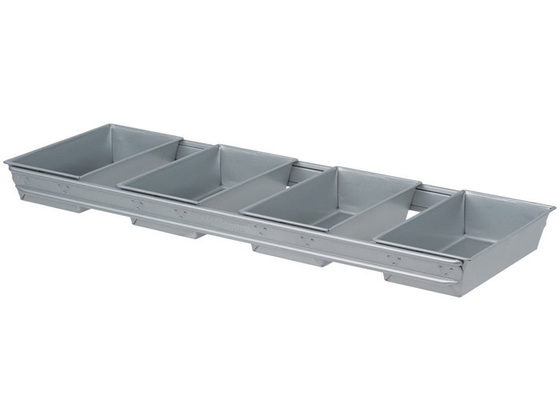 RK Bakeware China Foodservice NSF 6 Strap Panelas de pão de alumínio vidradas Panelas de pão de aço aluminizado