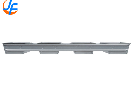 RK Bakeware China Foodservice NSF 650g 4 Strap Glazed Aluminized Steel Pullman Pão Pan Pan 13 &quot;x 4&quot; x 4 &quot;