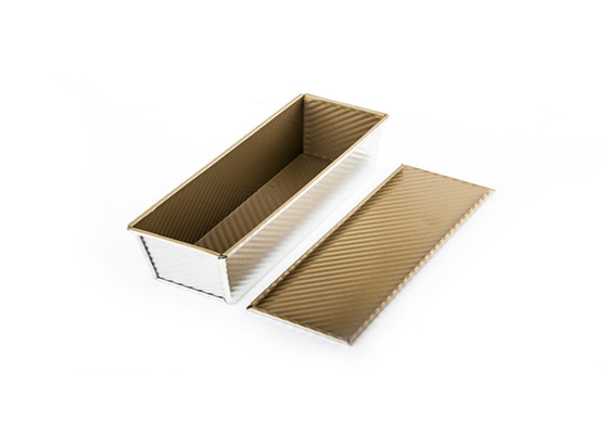 RK Bakeware China- 680g Corrugated Aluminum Loaf Pans/ Nonstick Pullman Pan Pan