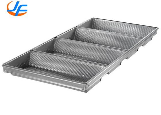 RK Bakeware China Foodservice NSF Telfon Nonstick 4 Strap Aluminizado Pullman Pan Pan Pan / Pan de pão de fogão de aço