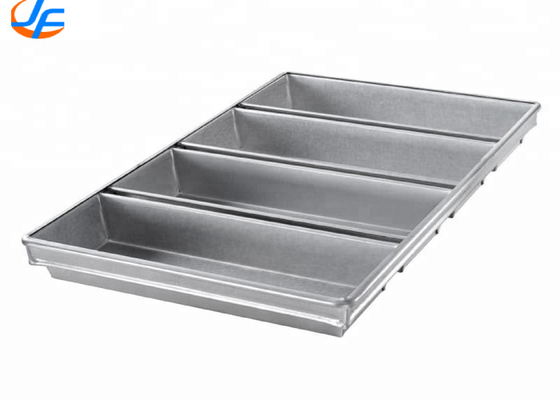 RK Bakeware China Foodservice NSF Telfon Nonstick 4 Strap Aluminizado Pullman Pan Pan Pan / Pan de pão de fogão de aço