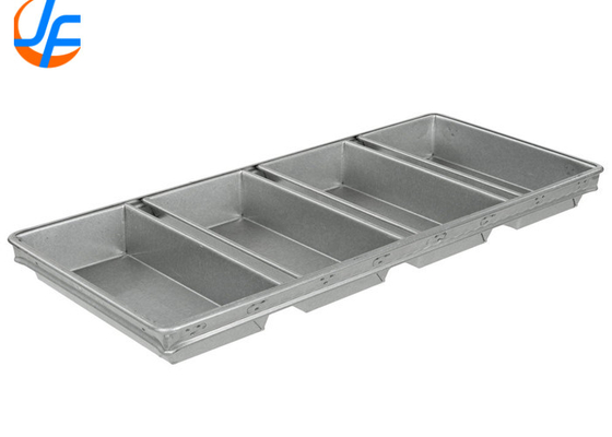 RK Bakeware China- 4 Faixas Panas de Pão de Alumínio, Pan de Pão de Aço Aluminizado