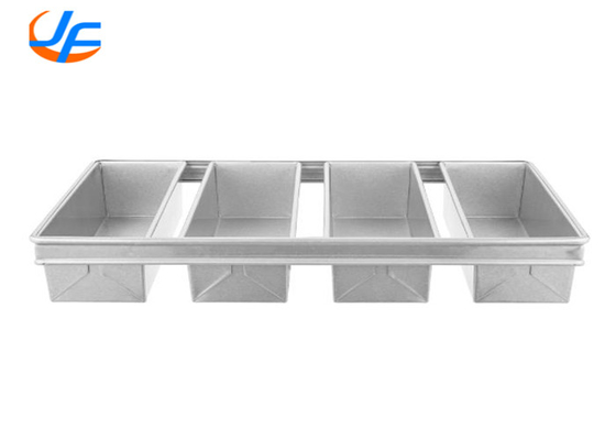 RK Bakeware China- 4 Faixas Panas de Pão de Alumínio, Pan de Pão de Aço Aluminizado