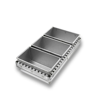 Rk Bakeware China-Chicago Metallic Industrial 4 Correias Silício vidrado Nonstick Pullman Molde de Pão