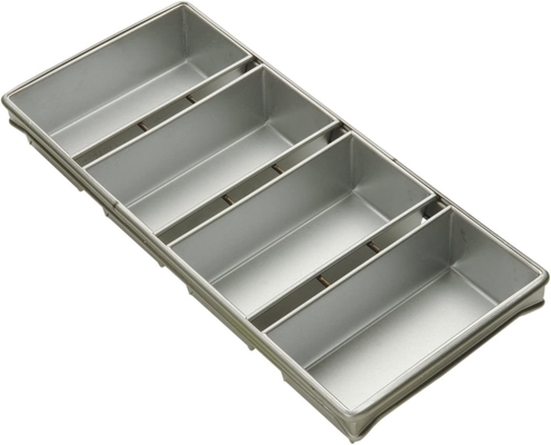 Rk Bakeware China-Foodservice 41145 Grelha de pão de fogão de aço aluminizado com 4 tiras