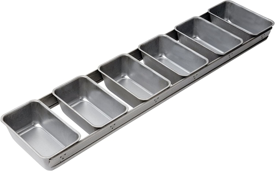 Rk Bakeware China-Foodservice 41145 Grelha de pão de fogão de aço aluminizado com 4 tiras
