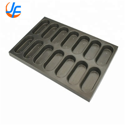 RK Bakeware China- Cupcake de forma oval Muffin Tray para fábrica de bolo industrial