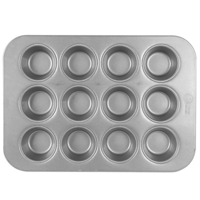 RK Bakeware China-Chicago Metallic Mini Crown Muffin Pan Fda Alumínio bandeja para bolo