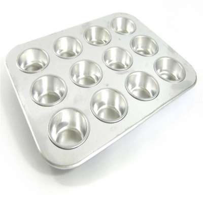 RK Bakeware China Foodservice NSF 12 xícaras de panela de muffin de alumínio e bandeja de bolinhos