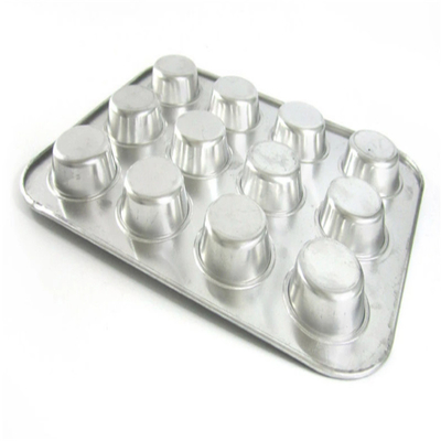 RK Bakeware China Foodservice NSF 12 xícaras de panela de muffin de alumínio e bandeja de bolinhos